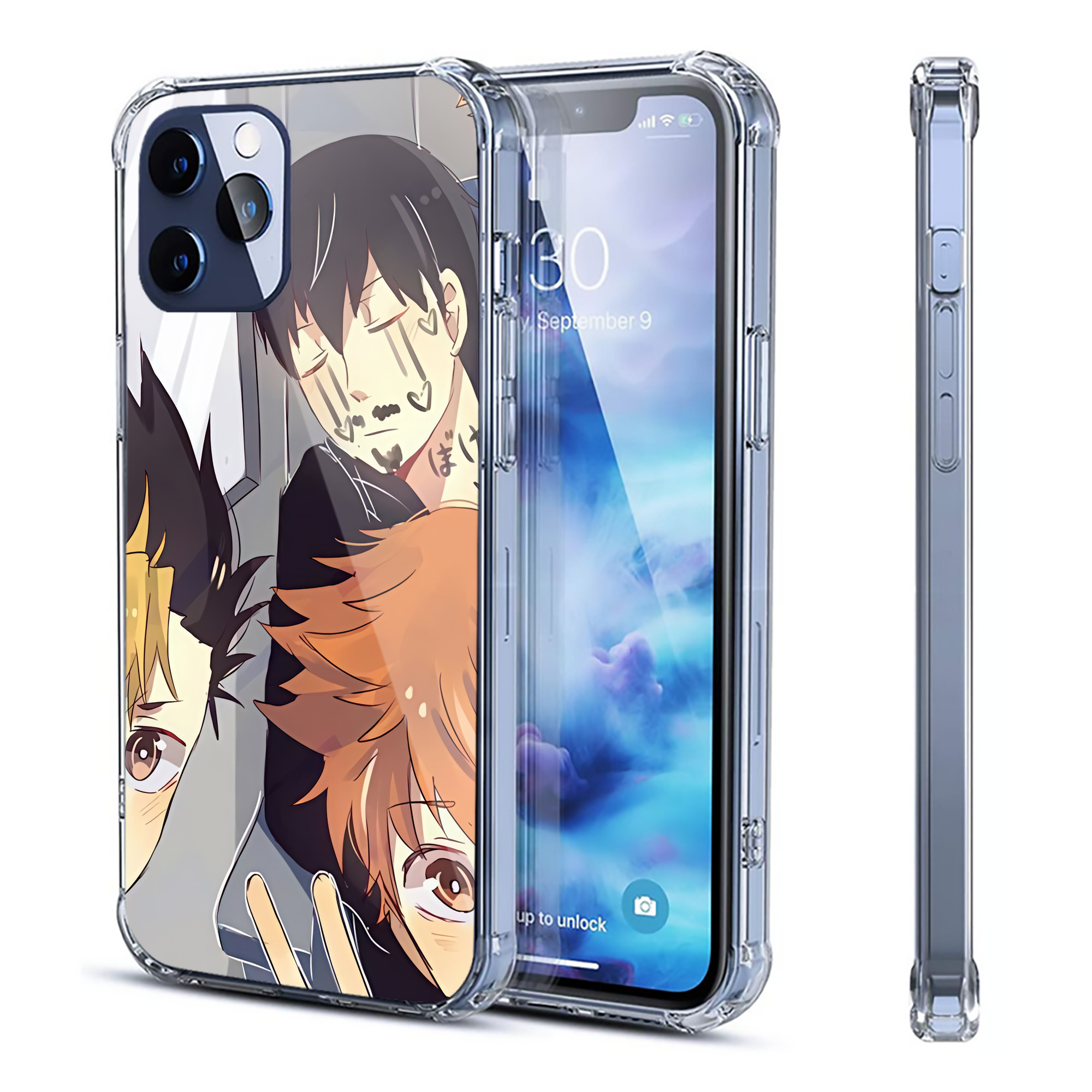 （画像用） ハイキュー!! Haikyu!! 【iPhone 12シリーズ対応】透明スマホケース（クリアソフトケース）